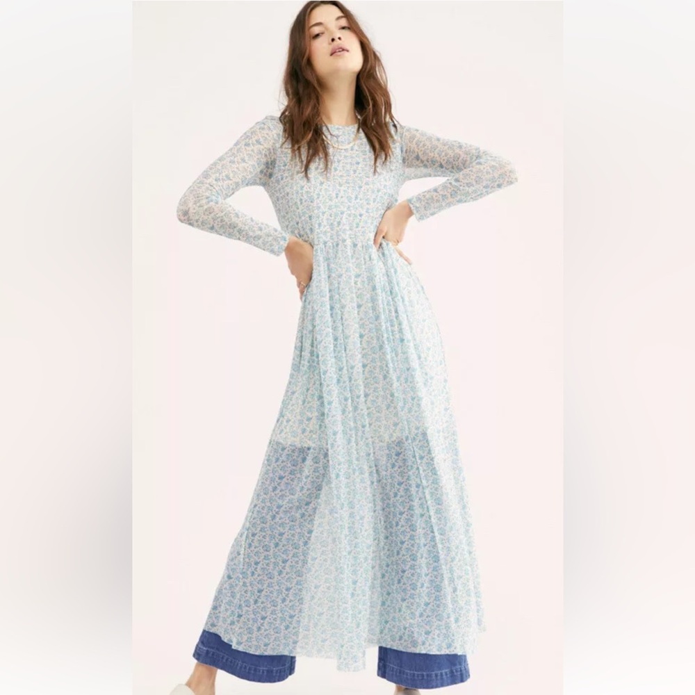 NWT Free People Hello and Goodbye midi maxi dress